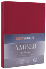 Kummiga voodilina DecoKing jersey Amber Maroon, 240x200 cm цена и информация | Простыни | kaup24.ee