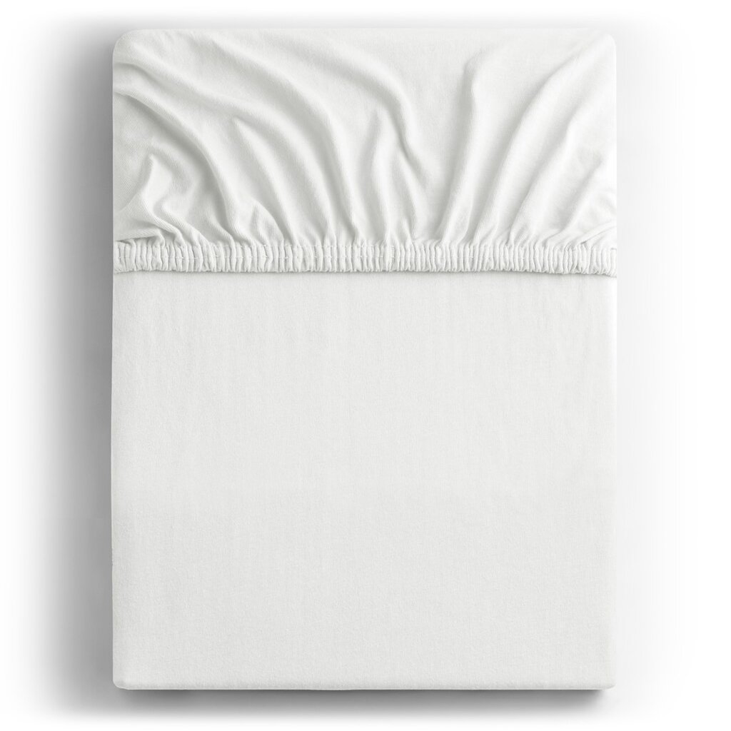 Kummiga voodilina DecoKing jersey Amber White, 90x200 cm hind ja info | Voodilinad | kaup24.ee