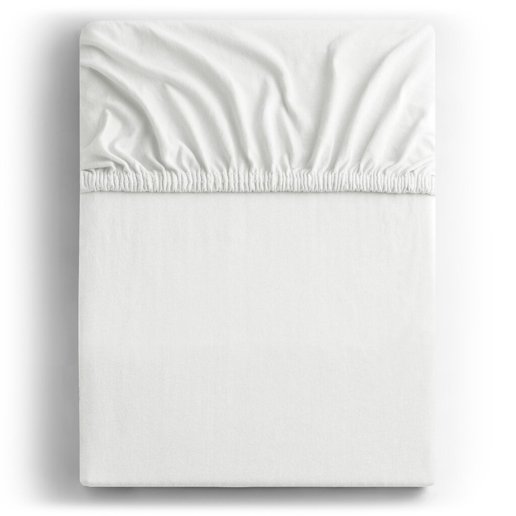 Kummiga voodilina DecoKing jersey Amber White, 90x200 cm цена и информация | Voodilinad | kaup24.ee