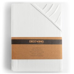 Kummiga voodilina DecoKing jersey Amber White, 240x200 cm цена и информация | Простыни | kaup24.ee