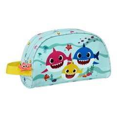 Lastepott Baby Shark Beach day kollane helesinine (26 x 16 x 9 cm) hind ja info | Meigikotid, lauapeeglid | kaup24.ee