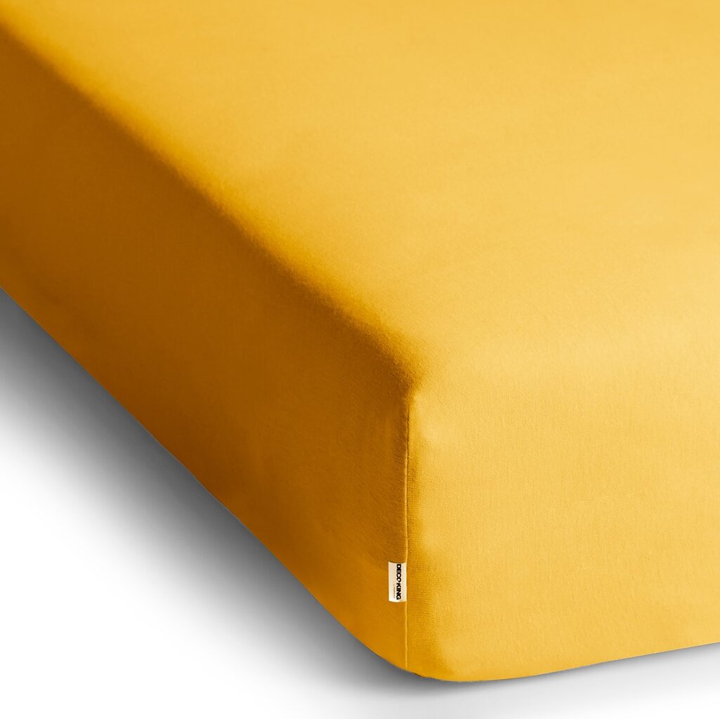 Kummiga voodilina DecoKing jersey Amber Orange, 140x200 cm hind ja info | Voodilinad | kaup24.ee