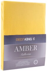 Kummiga voodilina DecoKing jersey Amber Orange, 120x200 cm hind ja info | Voodilinad | kaup24.ee