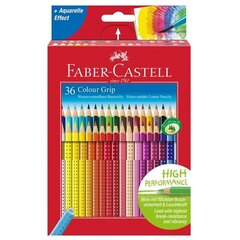 Värvipliiatsid Faber-Castell Colour Grip 36-värvi hind ja info | Kunstitarbed, voolimise tarvikud | kaup24.ee