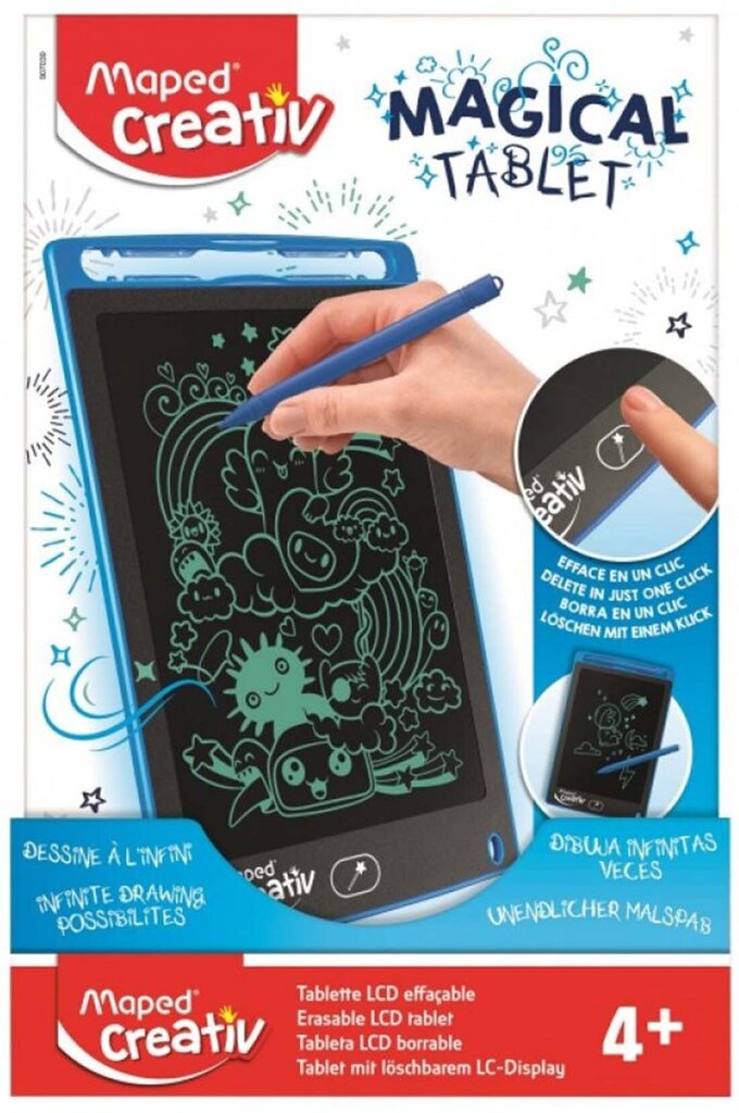 Joonistustahvel LCD Maped Magical Tablet цена и информация | Kunstitarbed, voolimise tarvikud | kaup24.ee
