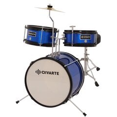 3-osaline laste trummikomplekt Divarte Kid Drumset BL hind ja info | Löökpillid | kaup24.ee