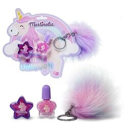 Laste küünelaki ja huuleläike komplekt Martinelia Little Unicorn цена и информация | Косметика для мам и детей | kaup24.ee