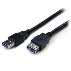 USB-kaabel Startech USB3SEXT2MBK  Must hind ja info | Mobiiltelefonide kaablid | kaup24.ee