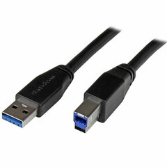 USB A - USB B Kaabel Startech USB3SAB10M   Must hind ja info | Mobiiltelefonide kaablid | kaup24.ee