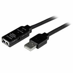 USB-kaabel Startech USB2AAEXT5M  Must hind ja info | Mobiiltelefonide kaablid | kaup24.ee