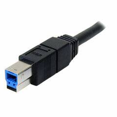 USB A - USB B Kaabel Startech USB3SAB3MBK  Must hind ja info | Mobiiltelefonide kaablid | kaup24.ee