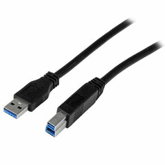 USB A - USB B Kaabel Startech USB3CAB2M  Must hind ja info | Mobiiltelefonide kaablid | kaup24.ee