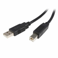 USB A - USB B Kaabel Startech USB2HAB1M  Must hind ja info | Mobiiltelefonide kaablid | kaup24.ee