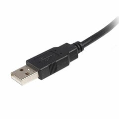 USB A - USB B Kaabel Startech USB2HAB1M  Must hind ja info | Mobiiltelefonide kaablid | kaup24.ee