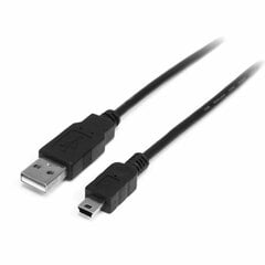 USB A - USB B Kaabel Startech USB2HABM1M   Must hind ja info | Mobiiltelefonide kaablid | kaup24.ee