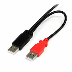 USB A - USB B Kaabel Startech USB2HAUBY3   Must hind ja info | Mobiiltelefonide kaablid | kaup24.ee