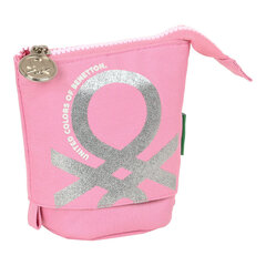 Pinal Benetton flamingo pink roosa (8 x 19 x 6 cm) (32 osad) hind ja info | Pinalid | kaup24.ee