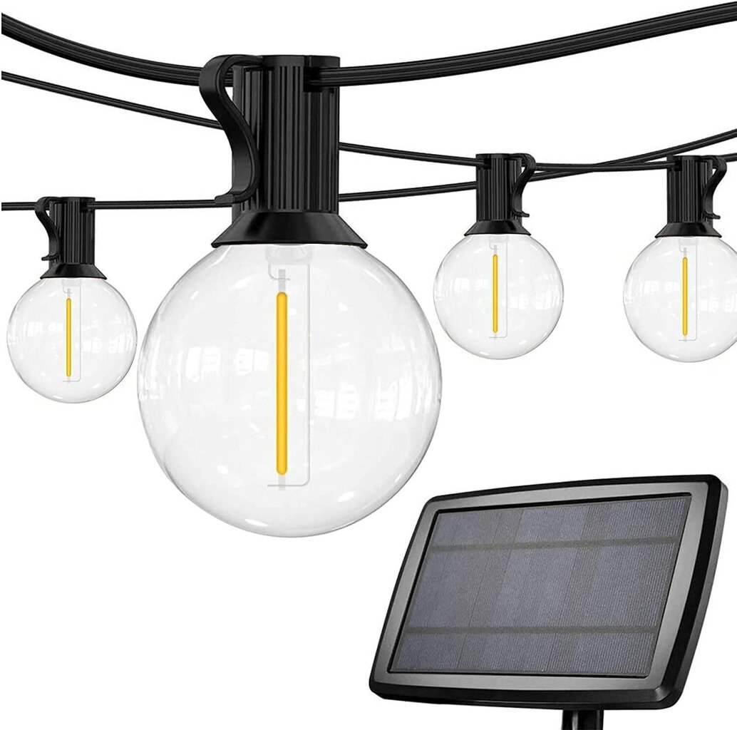 LED-päikeseenergiaga tänavavalgusti G.LUX GR-LED-SOLAR STRING-3 10M / 10LH / 10x0.5W цена и информация | Aia- ja õuevalgustid | kaup24.ee