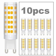 LED pirnid pakis 10 tk. G.LUX GR-LED-G9-8W 4000K цена и информация | Лампочки | kaup24.ee