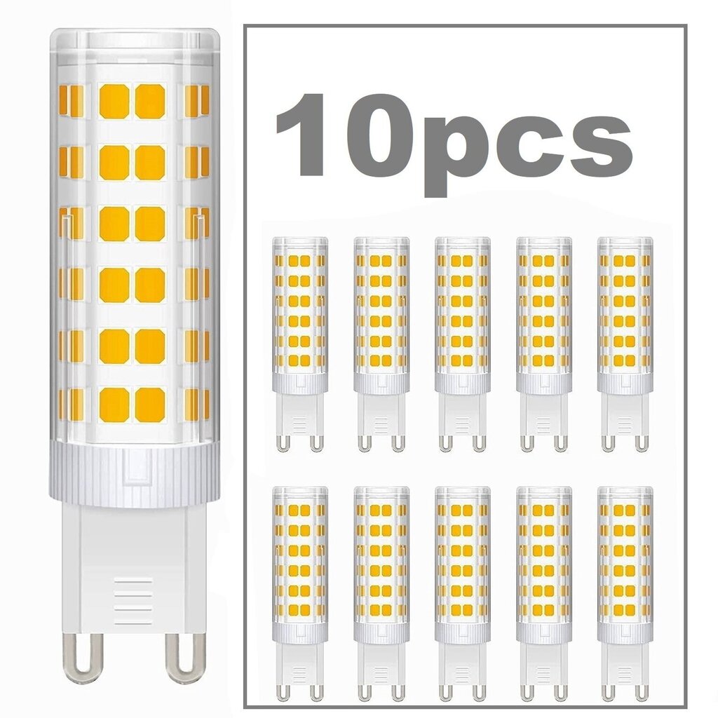 LED pirnid pakis 10 tk. G.LUX GR-LED-G9-8W 4000K цена и информация | Lambipirnid, lambid | kaup24.ee