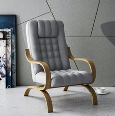 Финское стеганое кресло Finka, серое цена и информация | Садовые стулья, кресла, пуфы | kaup24.ee