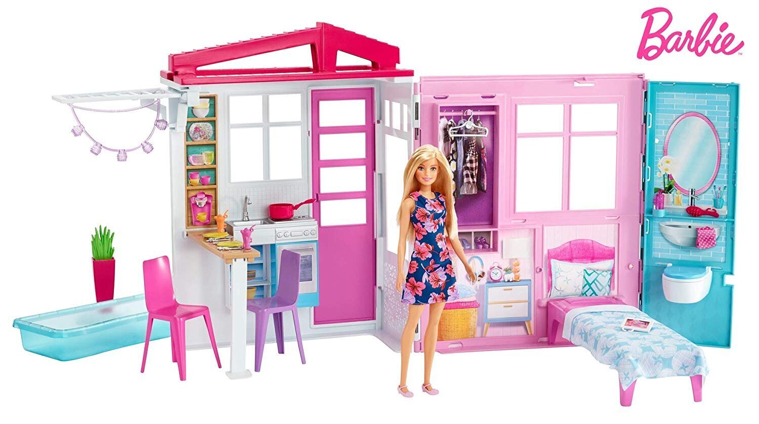 Barbie nukumaja koos nukuga цена и информация | Tüdrukute mänguasjad | kaup24.ee