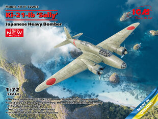 Liimitav mudel ICM 72203 Japanese Heavy Bomber Ki-21-Ib Sally 1/72 hind ja info | Liimitavad mudelid | kaup24.ee