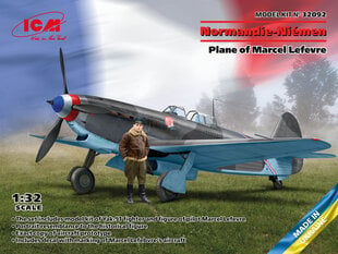 Liimitav mudel ICM 32092 Normandie-Niemen. Plane of Marcel Lefevre Yak-9T with Figure 1/32 hind ja info | Liimitavad mudelid | kaup24.ee