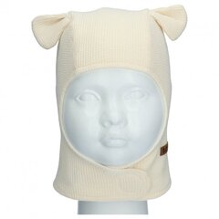 Тонкая шапка-шлем TuTu, кремового цвета цена и информация | Шапки, перчатки, шарфики для новорожденных | kaup24.ee