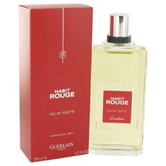 Guerlain Habit Rouge EDT для мужчин 200 мл цена и информация | Мужские духи | kaup24.ee