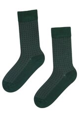 Мужские костюмные носки тёмно-зелёного цвета из вискозы с узором в виде верёвок NEEMO цена и информация | Meeste sokid | kaup24.ee