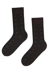 Мужские костюмные носки коричневого цвета из вискозы с ромбическим узором ELVIS цена и информация | Meeste sokid | kaup24.ee