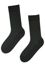 Мужские костюмные носки чёрного цвета из вискозы с узором в виде крапинок зелёного цвета COOLIO цена и информация | Meeste sokid | kaup24.ee