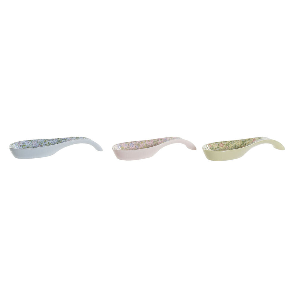 Lusika alus DKD Home Decor kwiaty (23 x 8 x 3 cm) (3 pcs) hind ja info | Köögitarbed | kaup24.ee