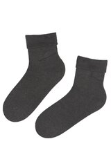 Женские однотонные тёплые носки тёмно-серого цвета WOOLY цена и информация | Женские носки | kaup24.ee