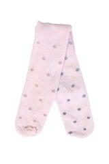Нарядные колготки в блестящий горошек на светло-розовом фоне из смеси хлопка и вискозы для малышей DIXIE цена и информация | Колготки, носочки для новорожденных | kaup24.ee