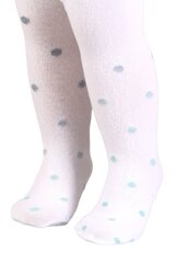 DIXIE valged täpilised sukkpüksid beebidele DIXIEBIANCO-12-24 MONTHS цена и информация | Колготки, носочки для новорожденных | kaup24.ee