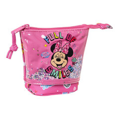 Pinal Minnie Mouse lucky roosa (8 x 19 x 6 cm) цена и информация | Пеналы | kaup24.ee