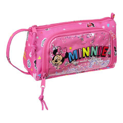 Koolikott minnie mouse lucky roosa (20 x 11 x 8.5 cm) hind ja info | Pinalid | kaup24.ee