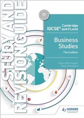 Cambridge IGCSE and O Level Business Studies Study and Revision Guide 3rd edition цена и информация | Книги для подростков и молодежи | kaup24.ee