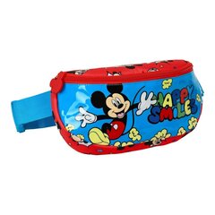 Kott Mickey Mouse clubhouse Happy smiles punane sinine (23 x 14 x 9 cm) hind ja info | Laste aksessuaarid | kaup24.ee