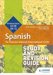 Pearson Edexcel International GCSE Spanish Study and Revision Guide цена и информация | Книги для подростков и молодежи | kaup24.ee