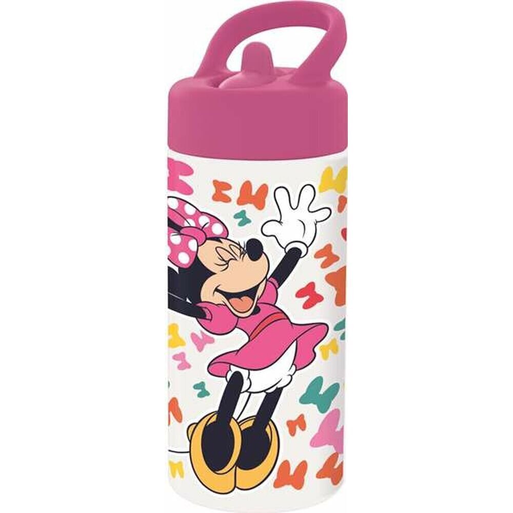 Veepudel Minnie Mouse Lucky roosa (410 ml) цена и информация | Joogipudelid | kaup24.ee