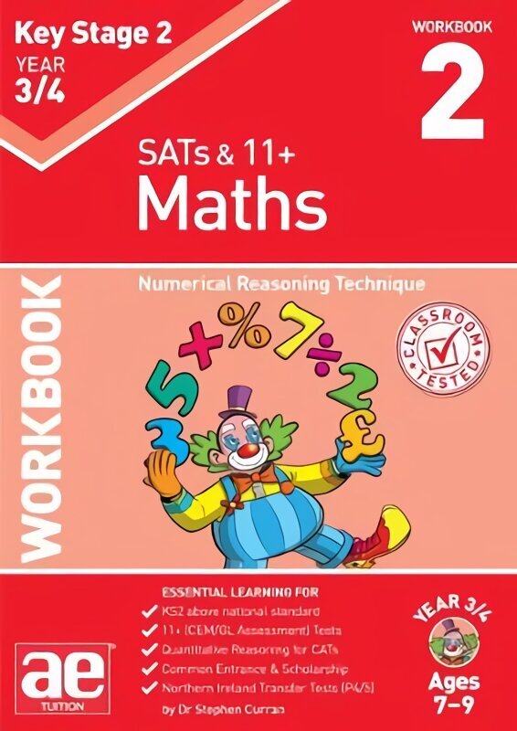 KS2 Maths Year 3/4 Workbook 2: Numerical Reasoning Technique цена и информация | Noortekirjandus | kaup24.ee