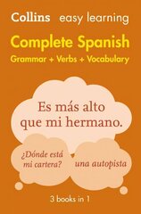 Easy Learning Spanish Complete Grammar, Verbs and Vocabulary (3 books in 1): Trusted Support for Learning 2nd Revised edition, Easy Learning Spanish Complete Grammar, Verbs and Vocabulary (3 Books in 1) цена и информация | Книги для подростков и молодежи | kaup24.ee
