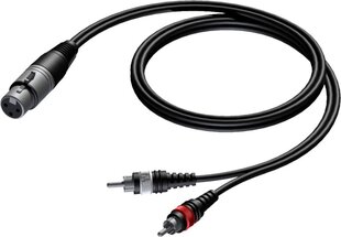 Procab CAB704/1.5, XLR/RCA, 1.5 м цена и информация | Кабели и провода | kaup24.ee