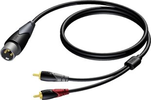 Procab CLA703/1.5, RCA/XLR, 1,5 м цена и информация | Кабели и провода | kaup24.ee