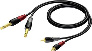 Procab CLA631/5, RCA/6.3мм, 5 м цена и информация | Кабели и провода | kaup24.ee