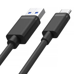 Unitek Y-C481BK, USB-A/USB-C, 0.5 m цена и информация | Кабели и провода | kaup24.ee