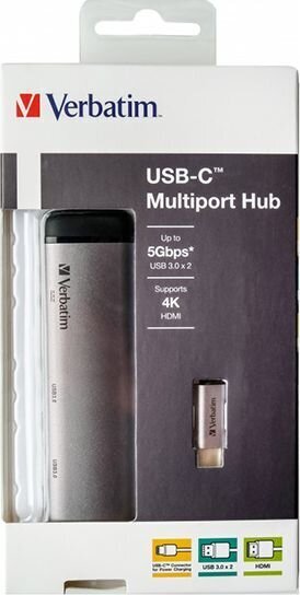Adapter Verbatim, USB-C hind ja info | USB jagajad, adapterid | kaup24.ee